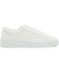 Jude Llow - Nico Panelled Grained Leather Sneakers - Lyst