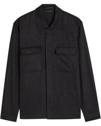 Sunspel - Wool And Cashmere-Blend Overshirt - Lyst