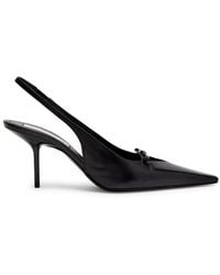 Victoria Beckham - 75 Leather Slingback Pumps - Lyst