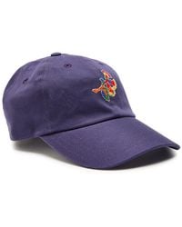 Drake's - Embroidered Cotton-Twill Cap - Lyst