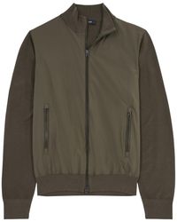Herno - Shell And Knitted Bomber Jacket - Lyst