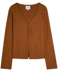 Reformation - Millie V-Neck Fine-Knit Top - Lyst