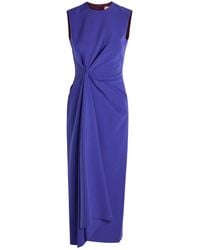 ROKSANDA - Almas Gathered Crepe Midi Dress - Lyst