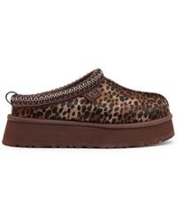 UGG - Tazz Caspian Calf-Hair Flatform Slippers - Lyst