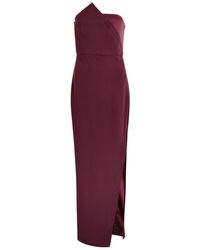 Roland Mouret - Strapless Panelled Crepe Gown - Lyst