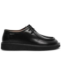 Loewe - Faro Leather Derby Shoes - Lyst