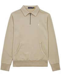 Polo Ralph Lauren - Half-Zip Logo Cotton Sweatshirt - Lyst