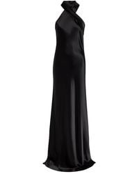 Galvan London - Pandora Cascading Satin Gown - Lyst