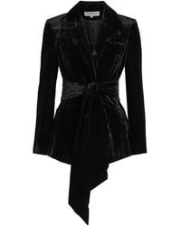 Veronica Beard - Issel Belted Velour Jacket - Lyst