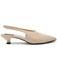 Alohas - Eros 45 Glossed Leather Slingback Pumps - Lyst