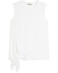 JW Anderson - Knotted Cotton Tank Top - Lyst