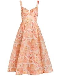 white christmas dresses Floral Ruffle Open Back Julianna Maxi Dress main image 1