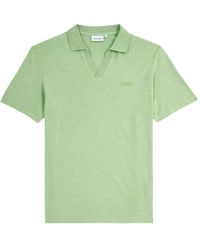 Calvin Klein - Logo Cotton-Blend Polo Shirt - Lyst