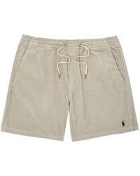 Polo Ralph Lauren - Logo-Embroidered Corduroy Shorts - Lyst