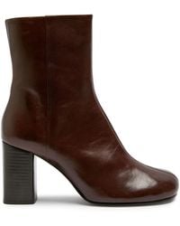 Lemaire - Anatomic 80 Leather Boots - Lyst