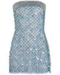 Roberta Einer - Embellished Lace Mini Dress - Lyst