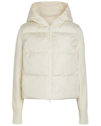 Canada Goose - Hybridge Hooded Shell And Wool-Blend Jacket - Lyst