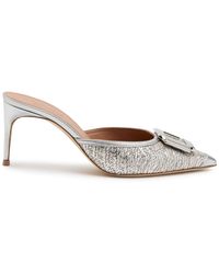 Malone Souliers - Mona 70 Metallic Raffia Sandals - Lyst