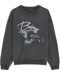 Anine Bing - Spencer Printed Cotton Sweatshirt - Lyst