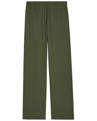 Vince - Colette Wide-Leg Cotton-Poplin Trousers - Lyst