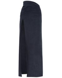 KNWLS - Ruched Cut-out Stretch-jersey Maxi Skirt - Lyst