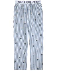 Polo Ralph Lauren - Striped Cotton-Poplin Pyjama Trousers - Lyst