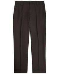 Versace - Wool And Mohair-Blend Trousers - Lyst