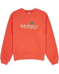 ERL - Venice Appliquéd Cotton Sweatshirt - Lyst