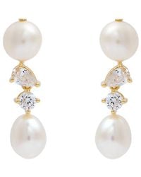 Completedworks - And Crystal-Embellished 18Kt Vermeil Drop Earrings - Lyst