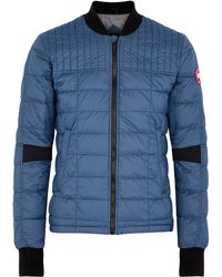 Canada Goose Fleece Dunham Print Jacket in Blue for Men - Save 21% | Lyst