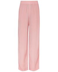 Victoria Beckham - Straight-Leg Crinkled Cady Trousers - Lyst