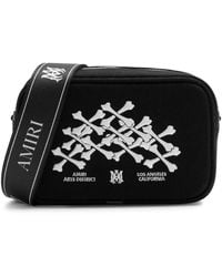 Amiri - Bones Stacked Embroidered Canvas Camera Bag - Lyst