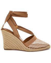 Christian Louboutin - Toleda 85 Mesh Espadrille Wedge Sandals - Lyst