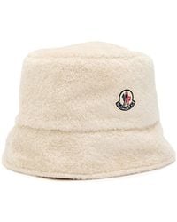 Moncler - Reversible Logo Fleece And Shell Bucket Hat - Lyst