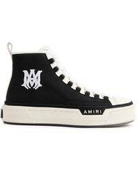 Amiri Bandana Ma Logo Court High-top Sneakers in Black for Men | Lyst 