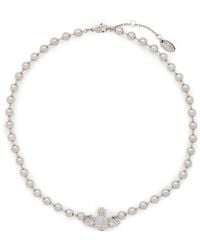 Vivienne Westwood - Thames Mini Bas Relief Orb Necklace - Lyst