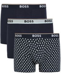 BOSS - Power Stretch-Cotton Boxer Trunks - Lyst