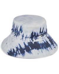 Stella McCartney Tie-dye Denim Bucket Hat in Blue - Lyst