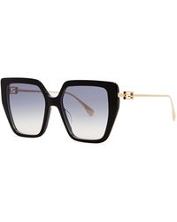 Fendi - Oversized Sunglasses, Sunglasses, , Lenses - Lyst