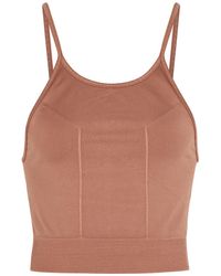 Prism - Enraptured Cropped Stretch-jersey Tank - Lyst