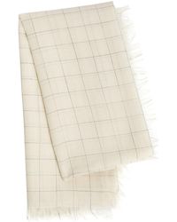 TOTEME - Checked Wool Scarf - Lyst