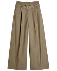 Simone Rocha - Belted Cotton-Blend Poplin Trousers - Lyst