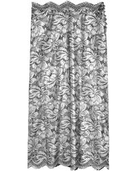 Rabanne - Metallic Stretch-Guipure Lace Midi Skirt - Lyst