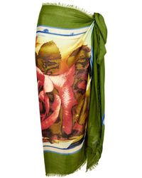 Jean Paul Gaultier - Roses Printed Modal-blend Sarong - Lyst