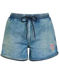 AN-Y1 - Star Logo-Embroidered Stretch- Shorts - Lyst