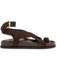 A.Emery - Jalen Cross-Over Suede Sandals - Lyst