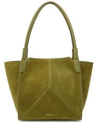 Victoria Beckham - Victoria Small Panelled Suede Tote Bag - Lyst