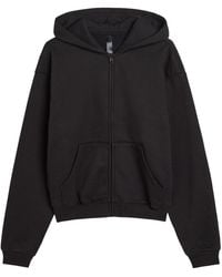 Skims - Zip-Up Cotton-Blend Hooded Sweatshirt - Lyst