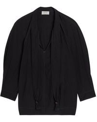 Lemaire - Scarf-Effect Cotton Blouse - Lyst