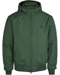 Fred Perry - Logo-Embroidered Hooded Shell Jacket - Lyst